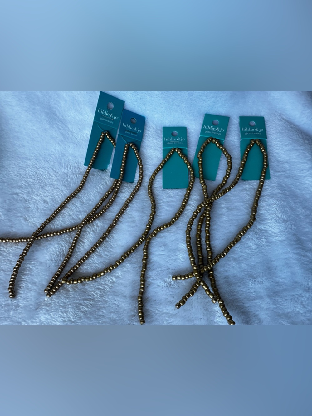 Bundle of Hildie and Jo. Chains, Hematite Beads, and Glass Beads
